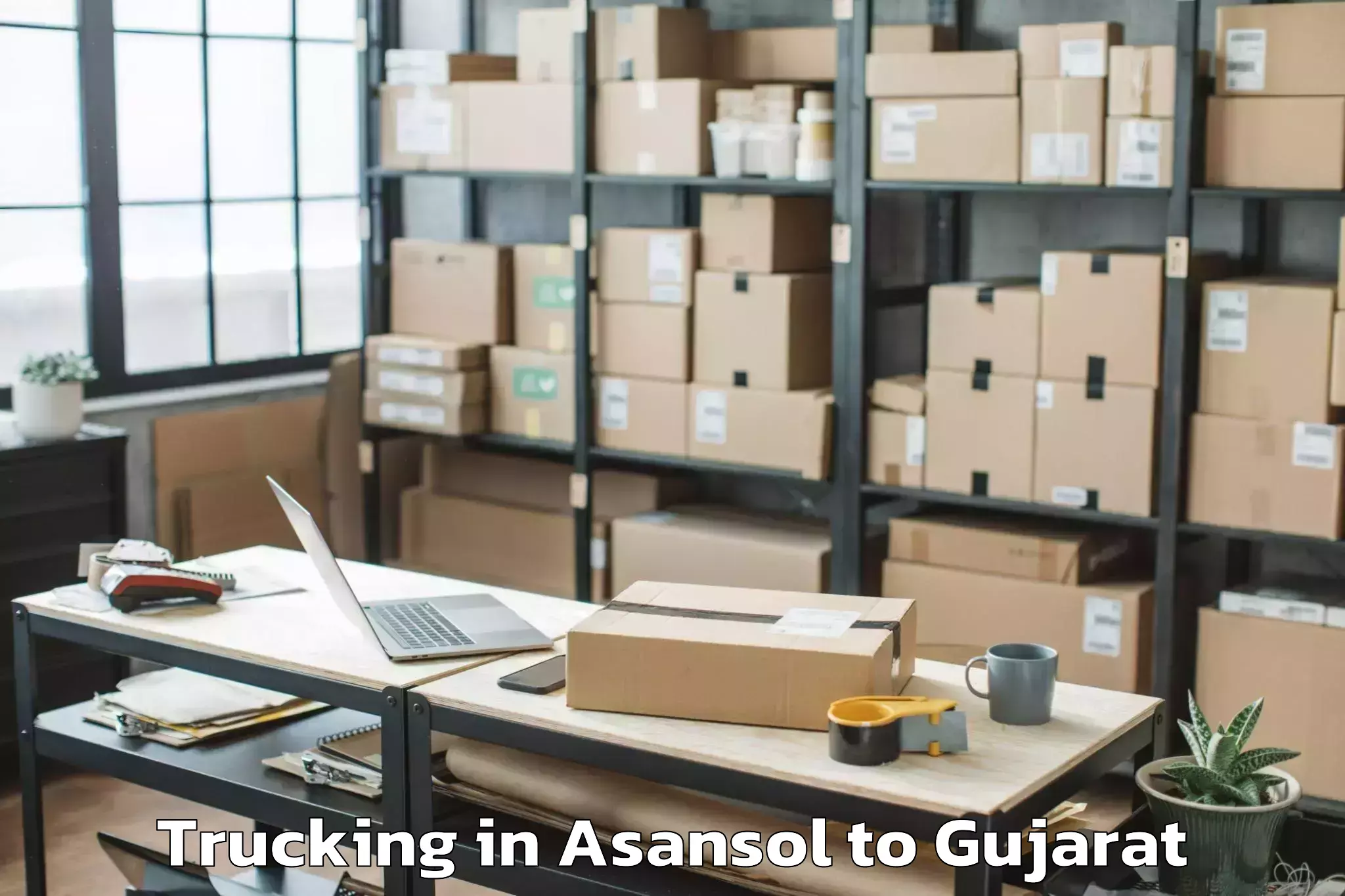 Asansol to Vansda Trucking Booking